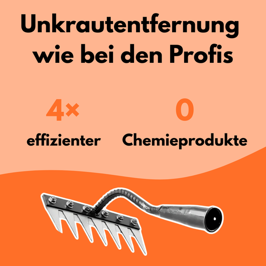 WeedMaster PRO | Die Nr. 1 Unkrautharke in Deutschland laut Gartenprofis 2024
