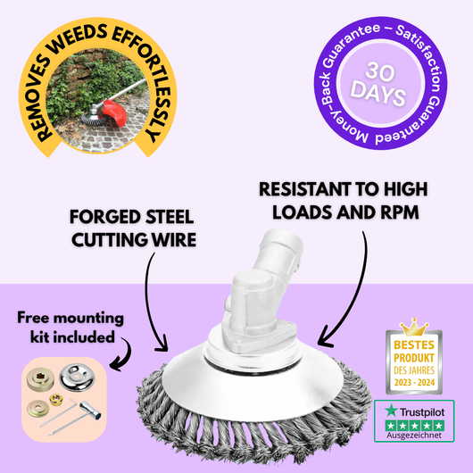 ST60 PRO® Brush Cutter Head ~ Effortlessly Cuts Through Tall Grass & Dense Brush