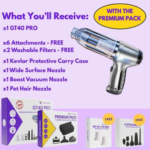 GT40 Pro Precision Vacuum Cleaner and Blower ~ Trusted by thousands across Ireland