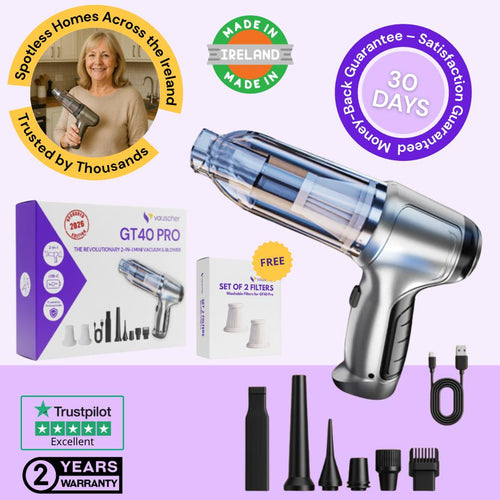 GT40 Pro Precision Vacuum Cleaner and Blower ~ Trusted by thousands across Irish Homes