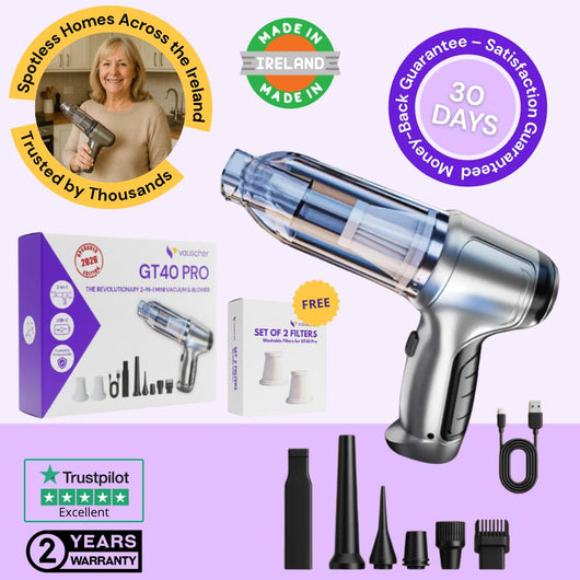 GT40 Pro Precision Vacuum Cleaner and Blower ~ Trusted by thousands across Irish Homes