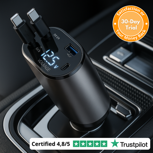ChargePilot™ ~ 4-in-1 Smart Car Charger