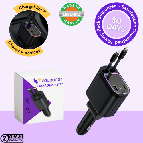 ChargePilot™ ~ 4-in-1 Smart Car Charger