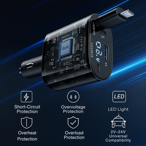 ChargePilot™ ~ 4-in-1 Smart Car Charger