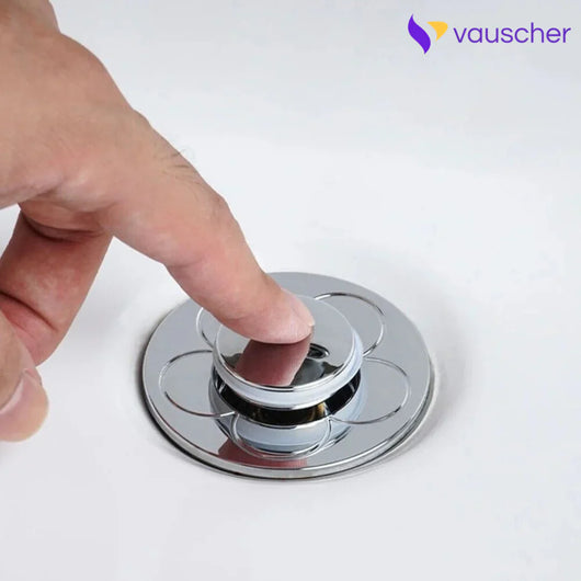 AquaStop ~ Universal Pop-up Drain Stopper Prevents Hair Clogs in Bath & Shower