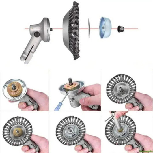 ST60 PRO® Brush Cutter Head ~ Effortlessly Cuts Through Tall Grass & Dense Brush