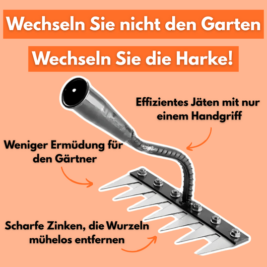 WeedMaster PRO | Die Nr. 1 Unkrautharke in Deutschland laut Gartenprofis 2024