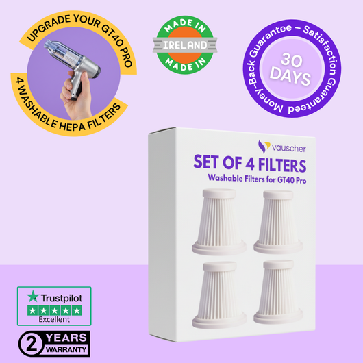 Kit of 4 Washable HEPA Filters for GT40 Pro