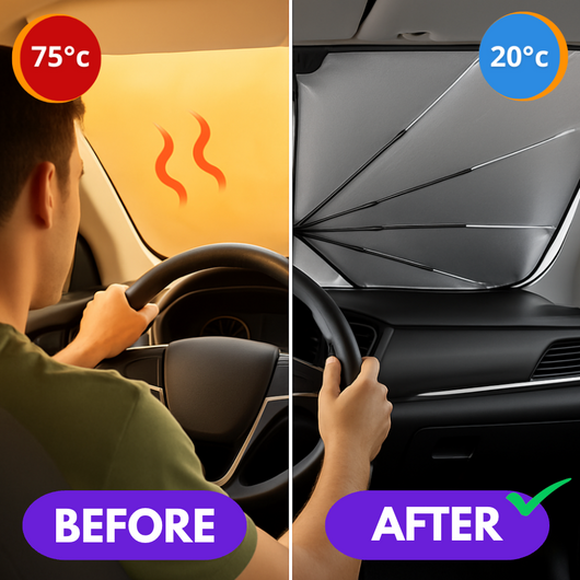 HS90 Pro HeatShield Foldable Sunshade ~ Trusted by thousands across Ireland