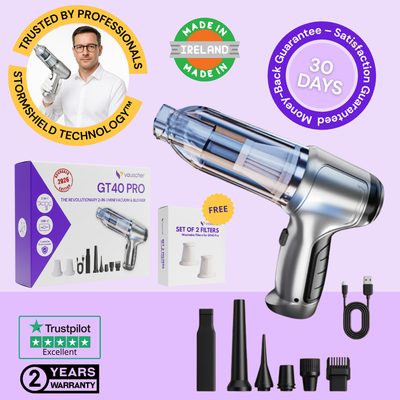 GT40 Pro Precision Vacuum Cleaner and Blower ~ Trusted by thousands across Ireland